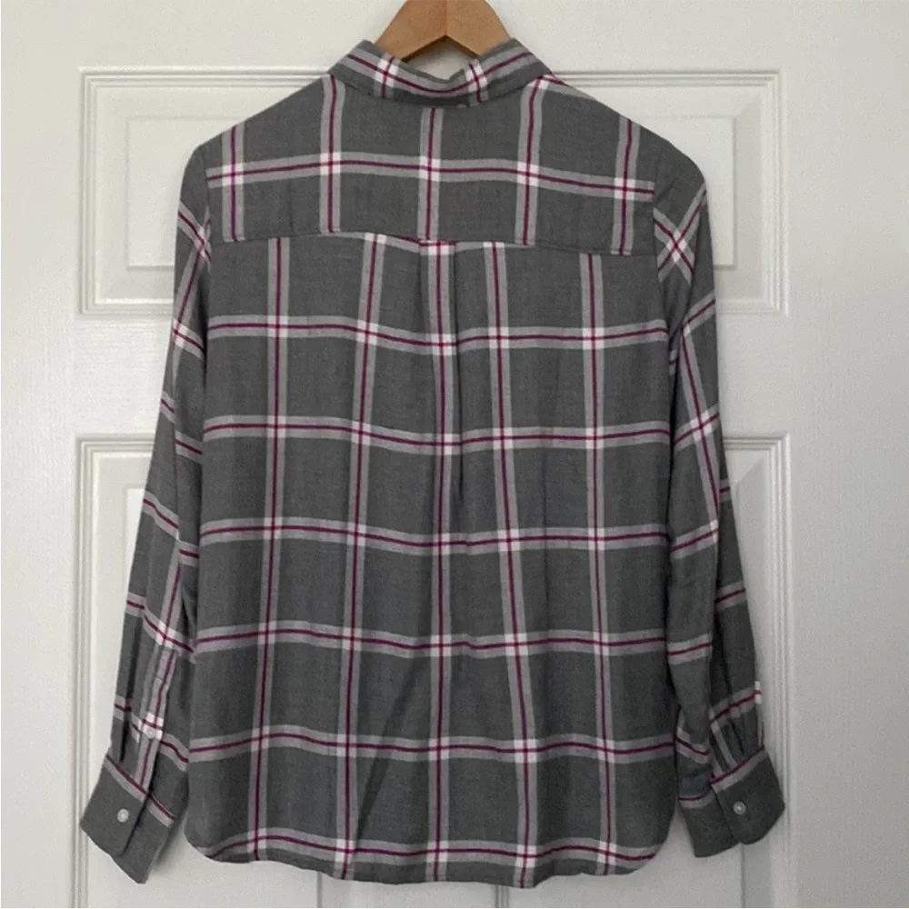 NWOT Banana Republic Dillion Classic Fit Flannel Shirt XS - Picture 8 of 11